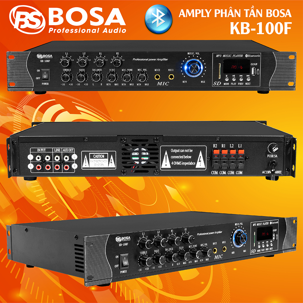 Amply phân vùng Bosa USB KB-100F