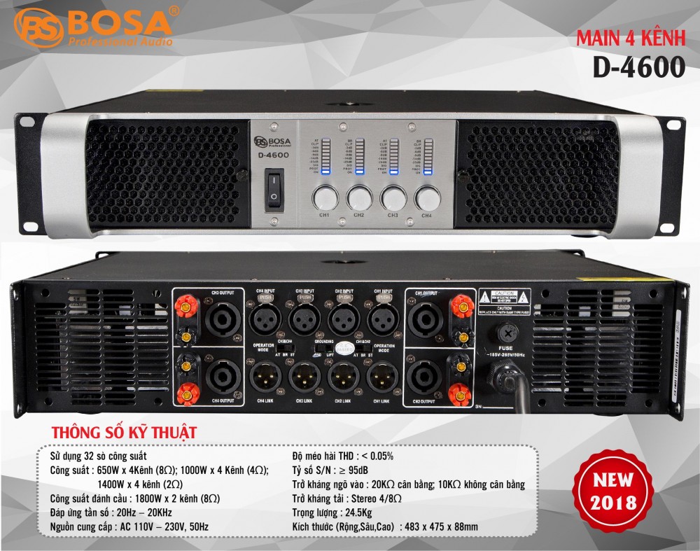 Main 4 kênh Bosa D4600