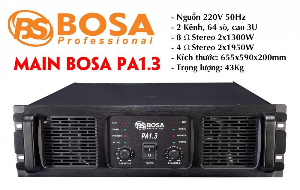Main 2 kênh Bosa PA1.3 - 64Sò