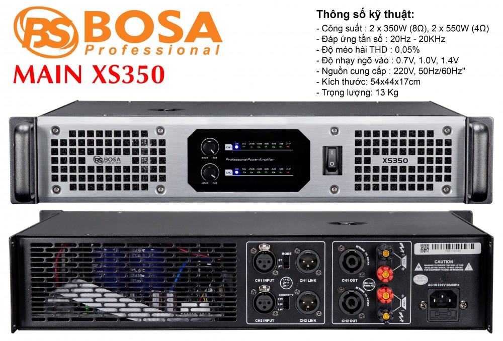 Main 2 kênh Bosa XS3500