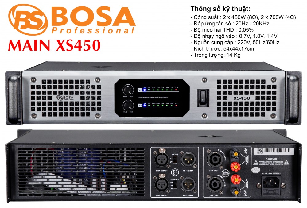 MAin 2 kênh Bosa XS4500