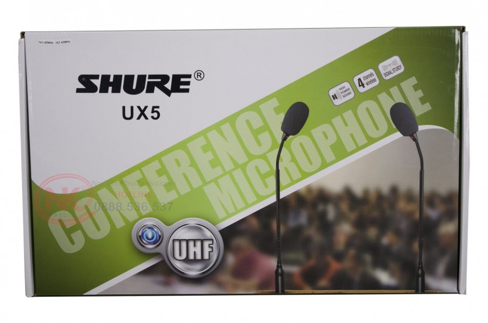 Micro hội nghị Shure UX5 - 2 mic không dây
