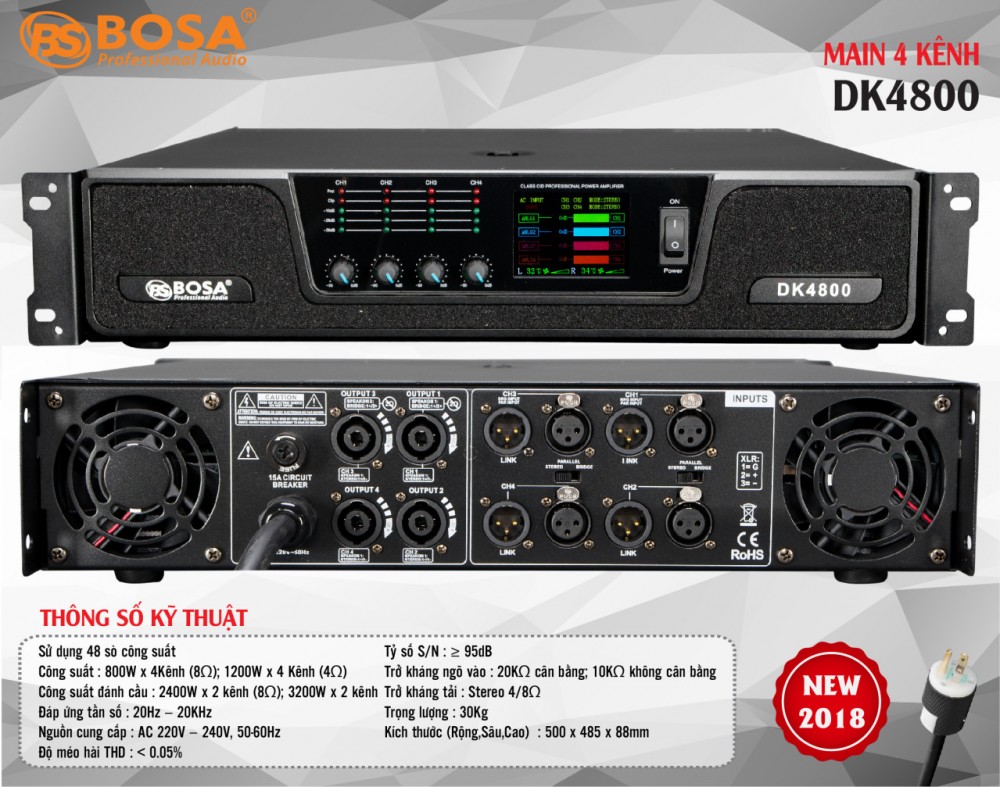 Main 4 kênh Bosa DK4800