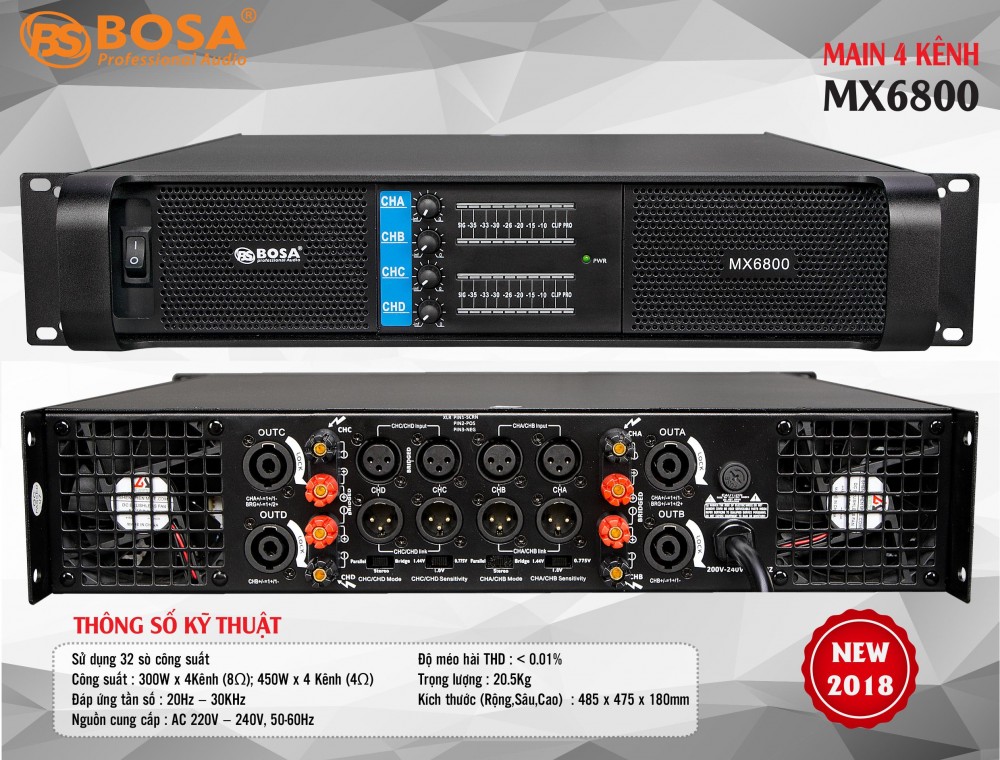 Main Bosa MX6800