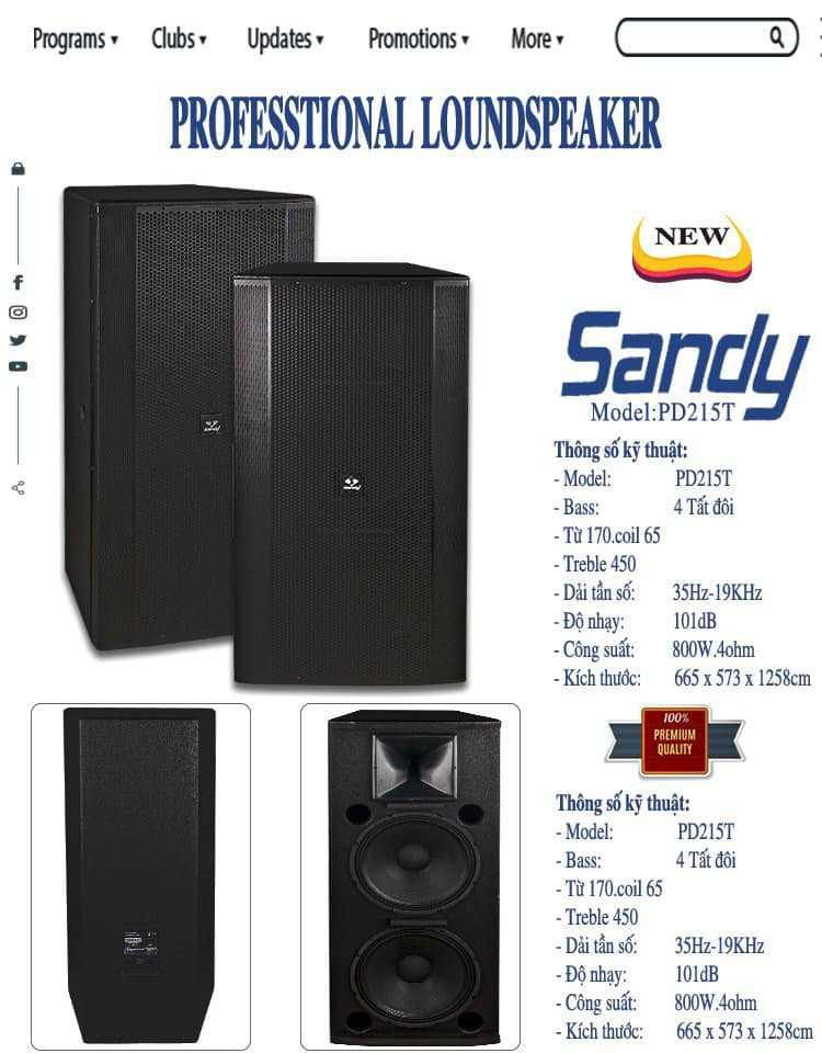 LOA SANDY PD215T