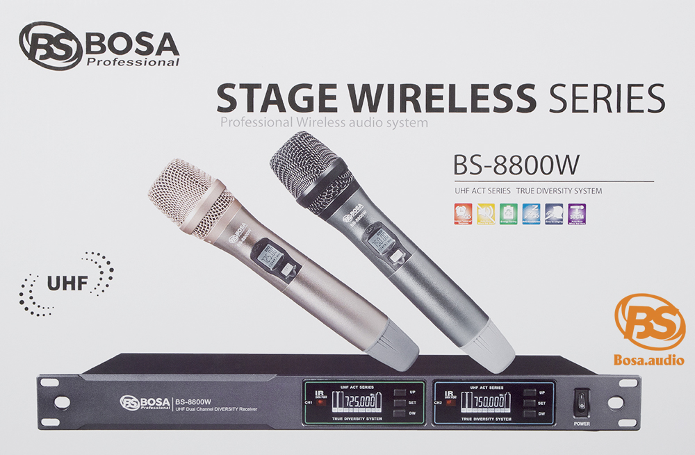Micro Karaoke Bosa BS-8800W - Màu Đen
