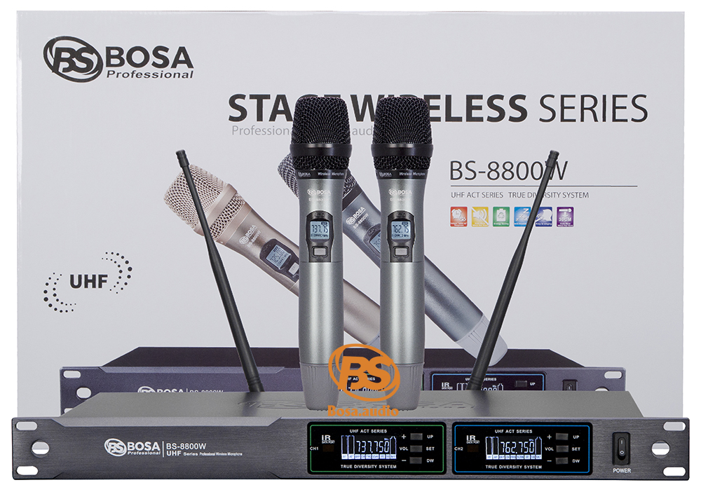 Micro Karaoke Bosa BS-8800W - Màu Đen