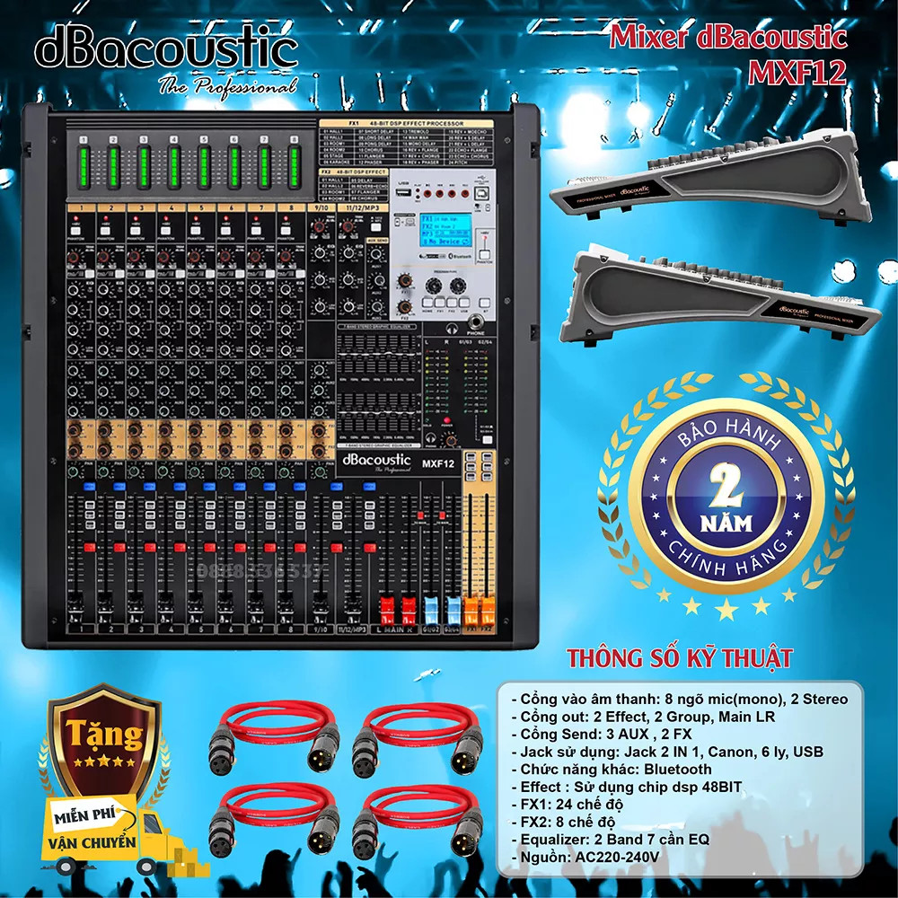 BÀN MIXER DBACOUSTIC CHUYÊN NGHIỆP MXF12