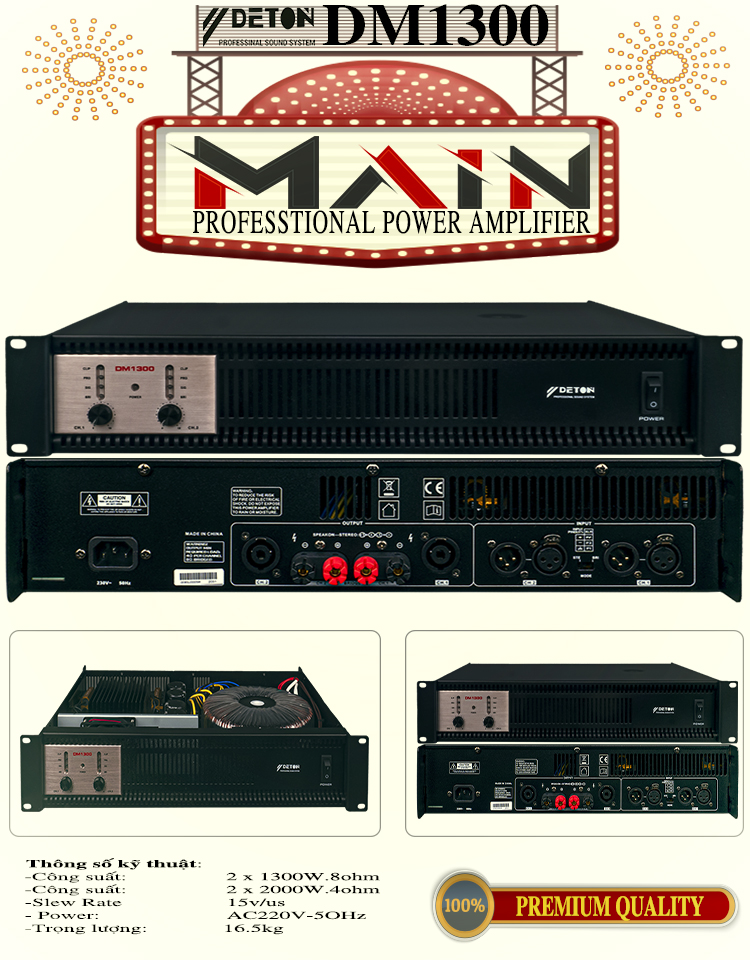 MAIN CÔNG SUẤT DETON DM1300