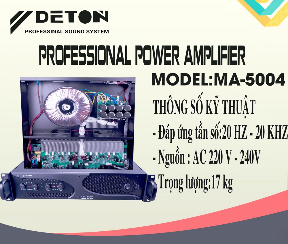 MAIN CÔNG SUẤT DETON MA5004