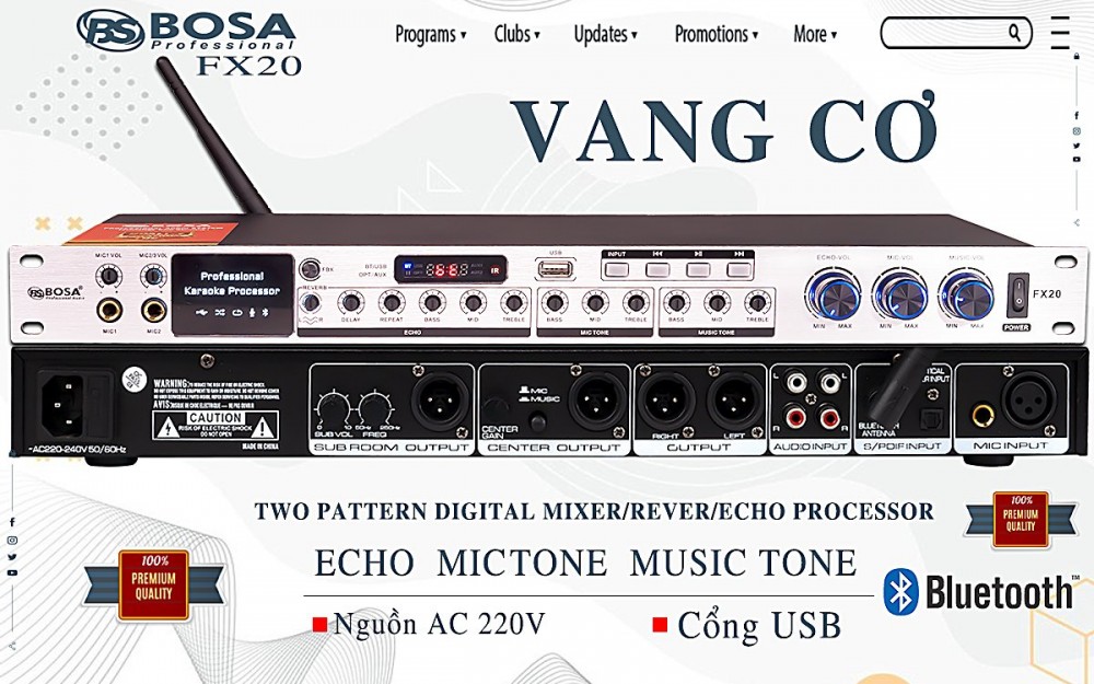 VANG CƠ BOSA FX20 TRẮNG