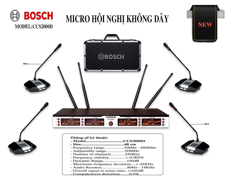 MICRO HỘI NGHỊ BOSCH CCS2000D