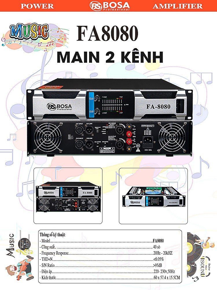 MAIN 2 KÊNH BOSA FA8080