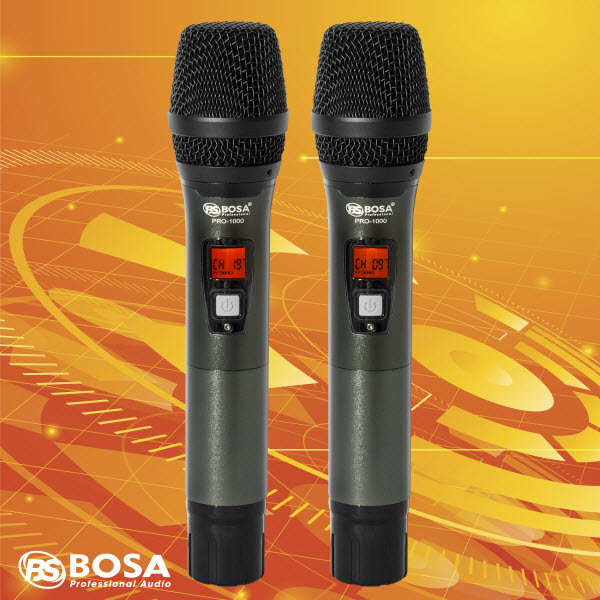 MICRO KARAOKE KHÔNG DÂY SÓNG BOSA PRO1000