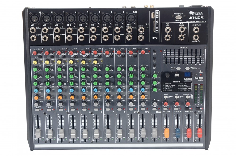 Bàn Mixer Bosa Cao Cấp Live-1202FX