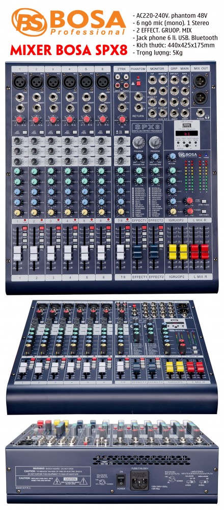 Mixer Bosa SPX8