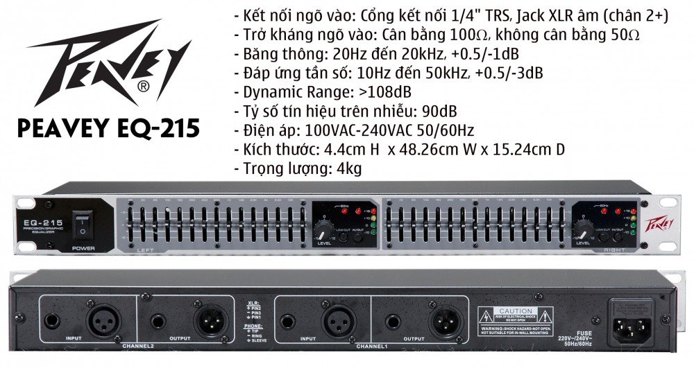 Equalizer Peavey EQ - 215