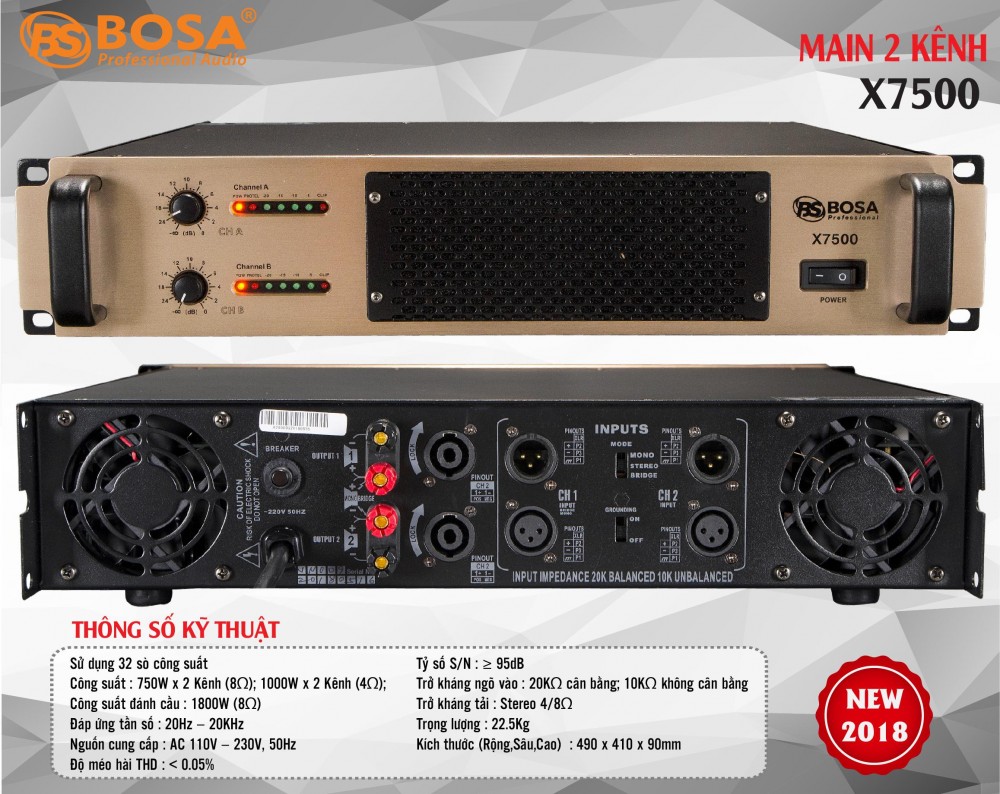 Main Bosa X7500