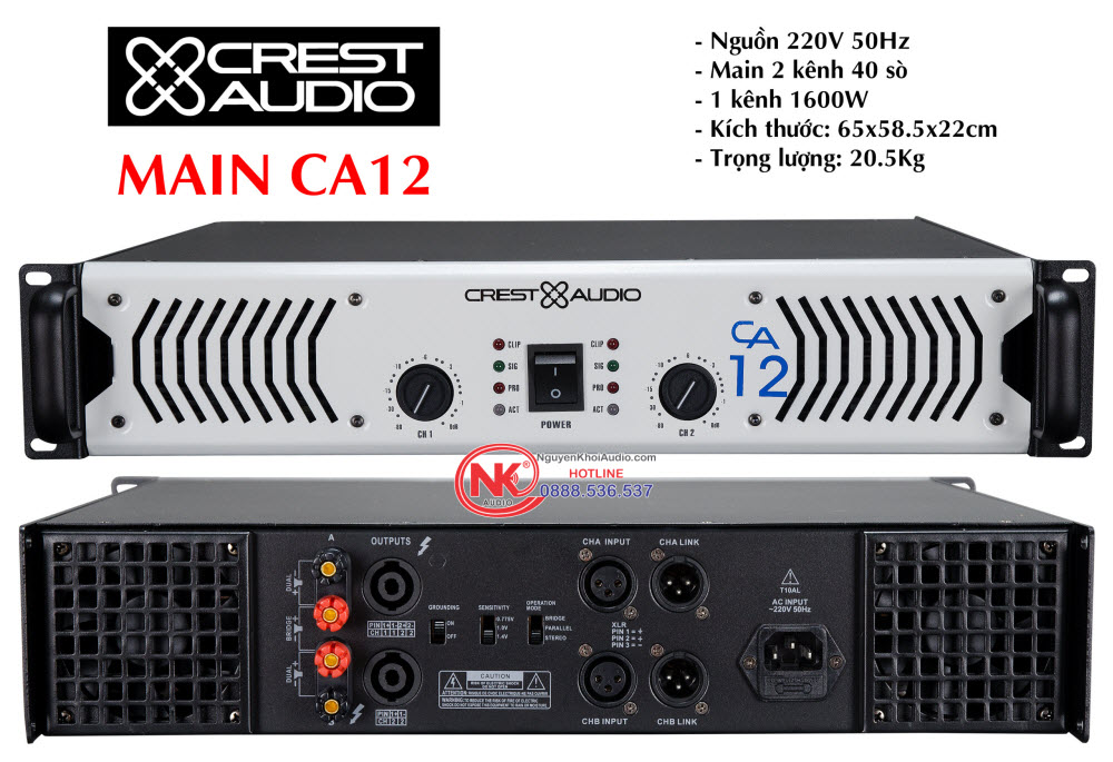 MAIN CREST&AUDIO CA12 40S