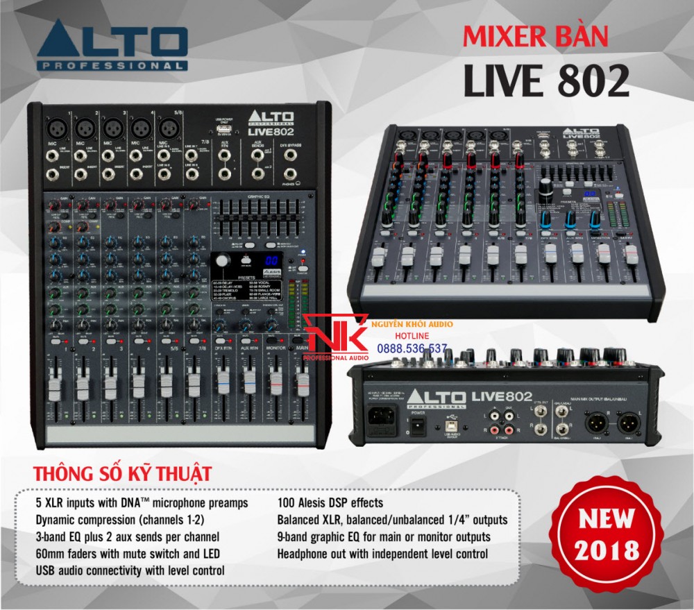 MIXER LTO LIVE 802