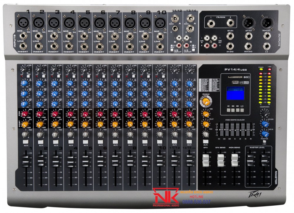 Mixer Bàn Peavey PV14/4 USB