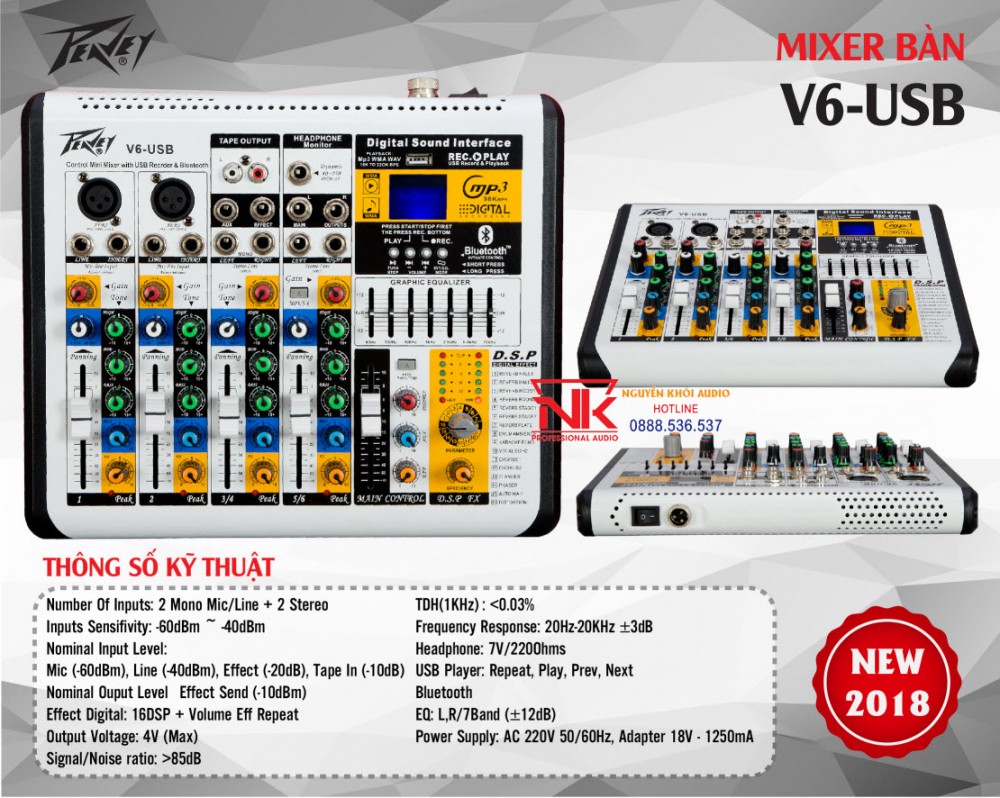 MIXER PEAVEY V6 USB