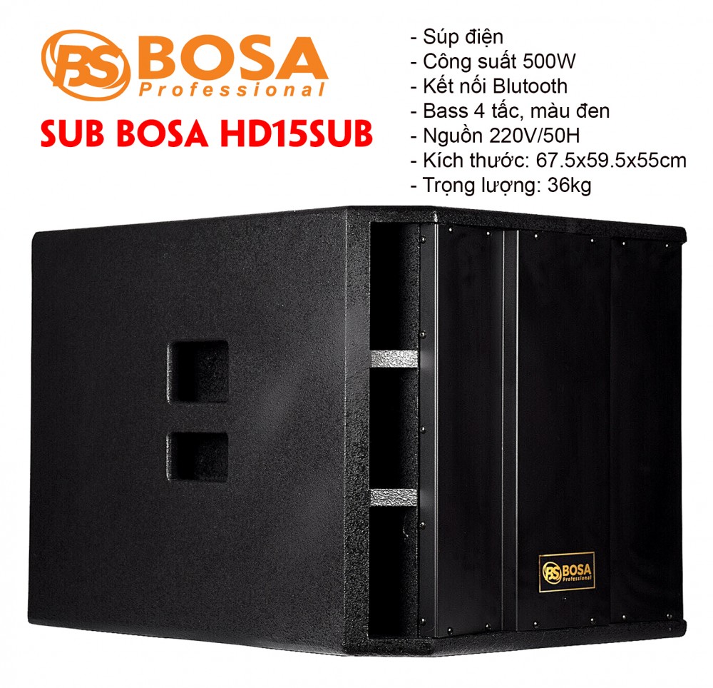 Loa Sub Active có công suất BOSA HD15