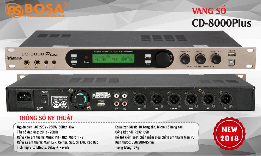 Vang Số Bosa CD8000 PLUS