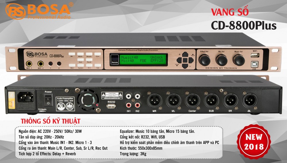 Vang Số Bosa CD8000 PLUS