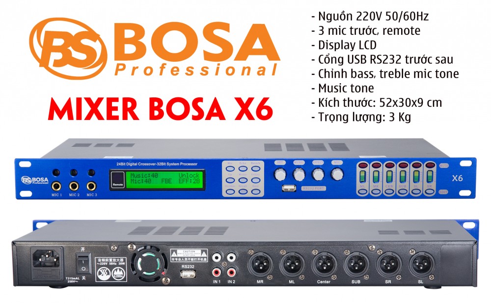 Vang số Bosa X6