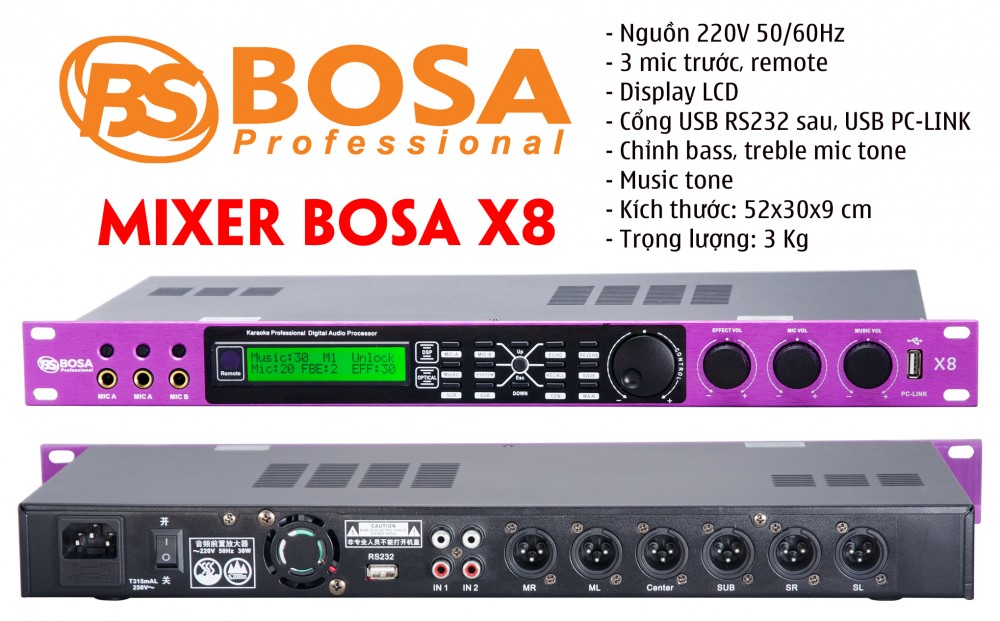 Vang Số Bosa X8 