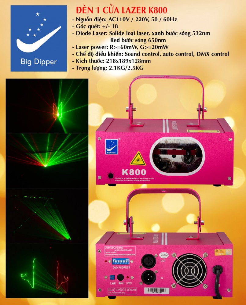 ĐÈN LASER K800