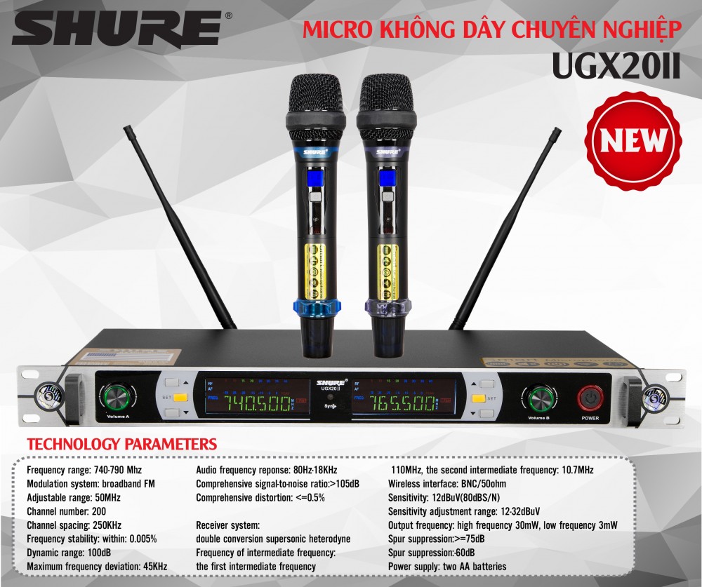 Micro Shure UGX20 II