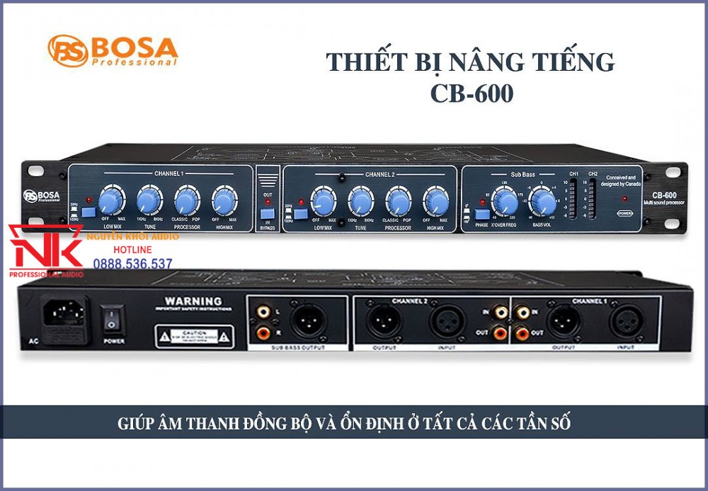 Nâng tiếng cao cấp BOSA CB600