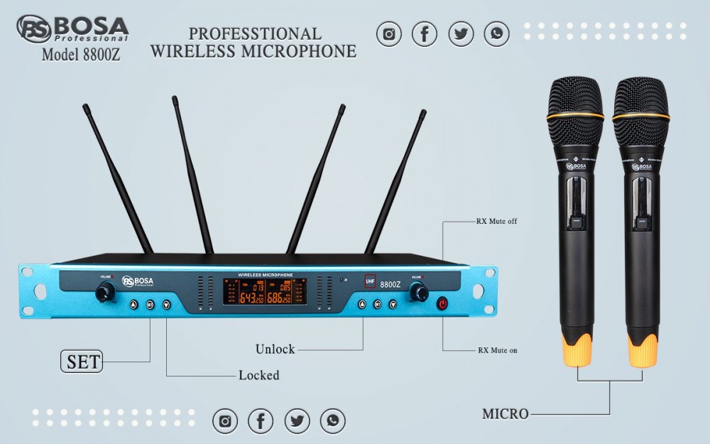 Micro karaoke BOSA 8800Z