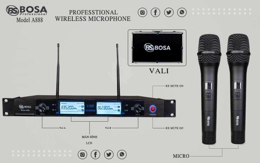 Micro karaoke Bosa A888