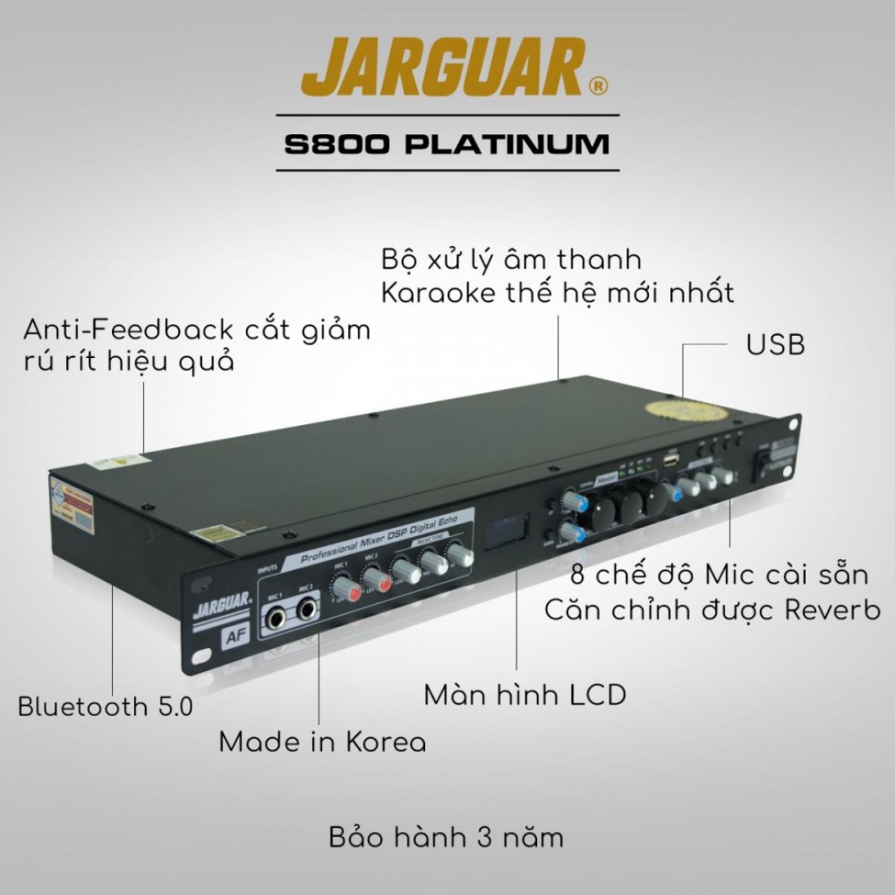 Vang cơ Jarguar S800 Platinum