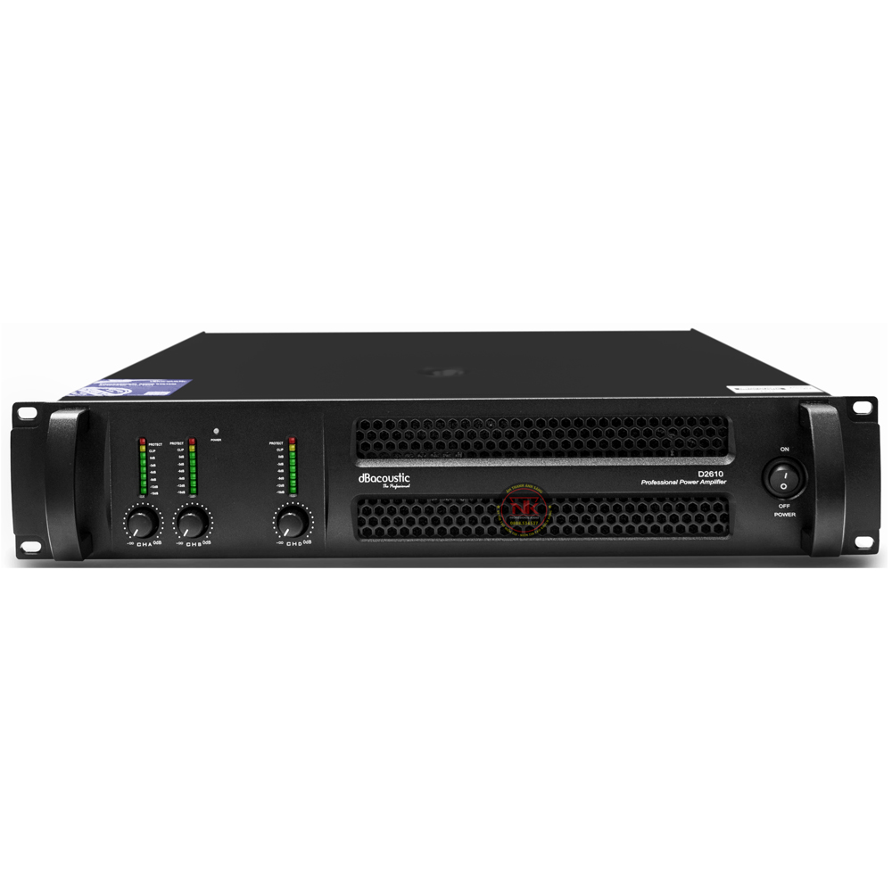 Cục đẩy công suất 3 kênh DBacoustic D2610