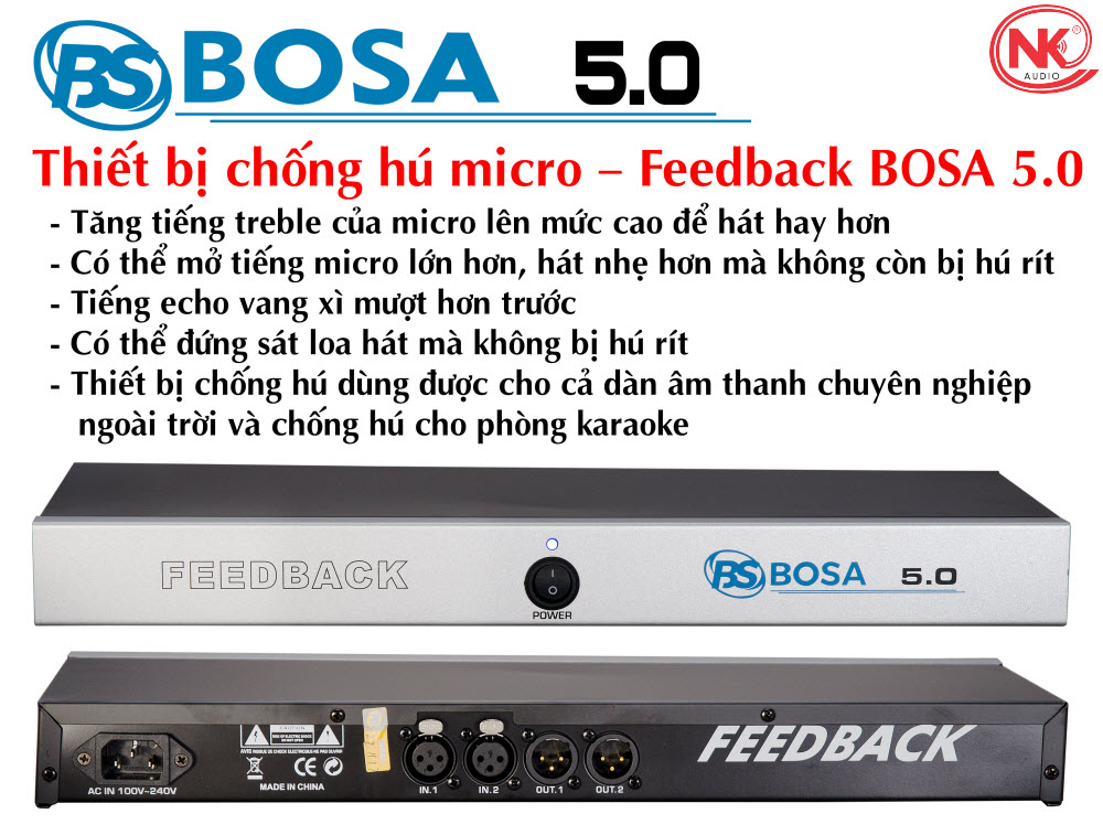 Chống Hú Micro Feedback Bosa 5.0