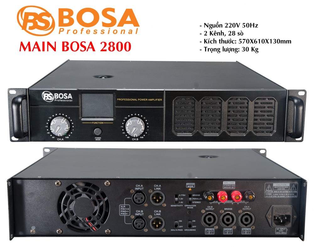 MAIN BOSA PA2800