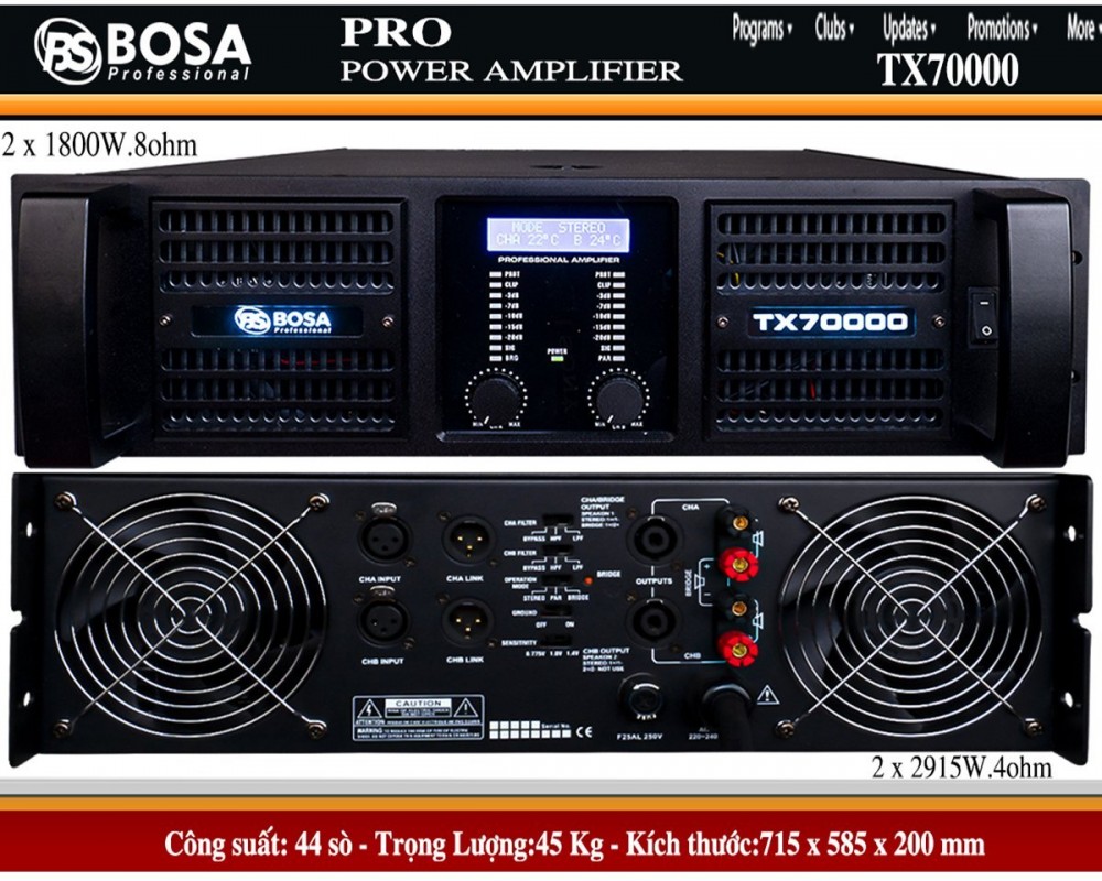 MAIN BOSA TX70000