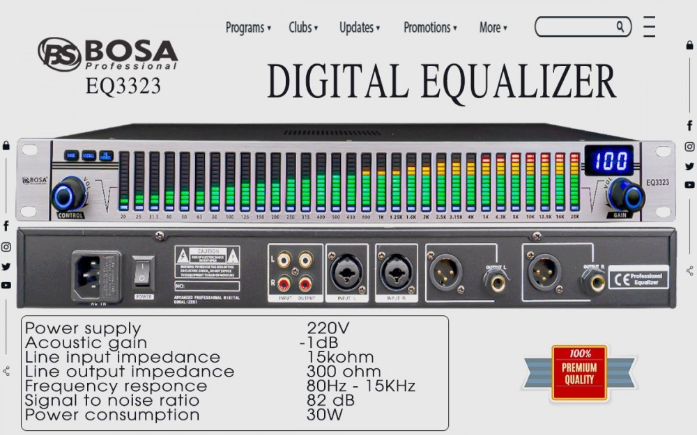 EQUALIZER BOSA EQ3323