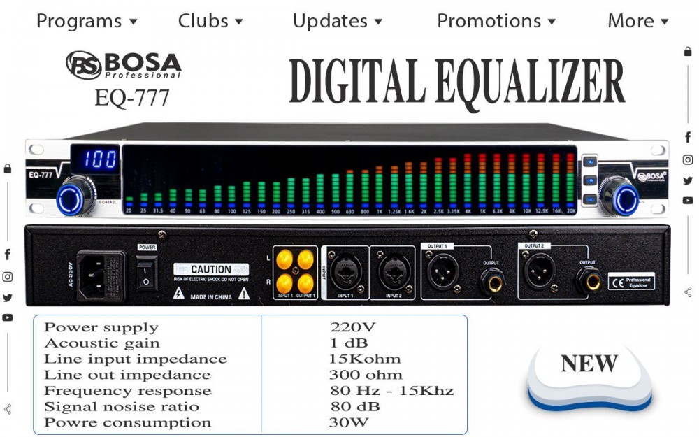 EQUALIZER BOSA EQ777