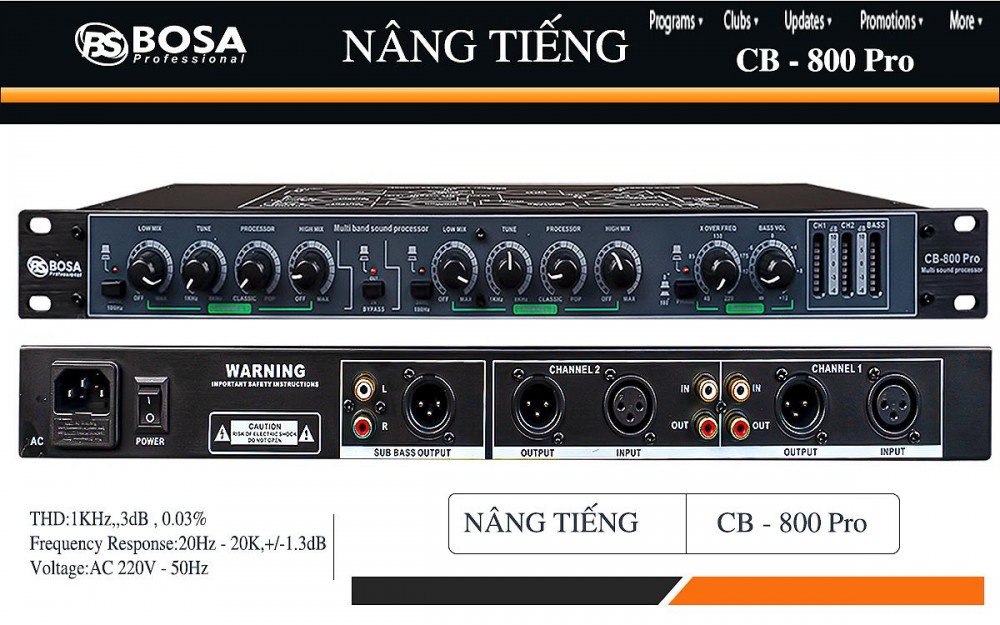 NÂNG TIẾNG BOSA CB800