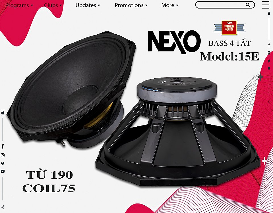 LOA BASS NEXO 15E