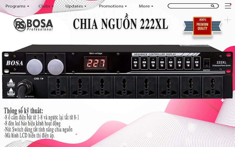 CHIA NGUỒN BOSA 222XL