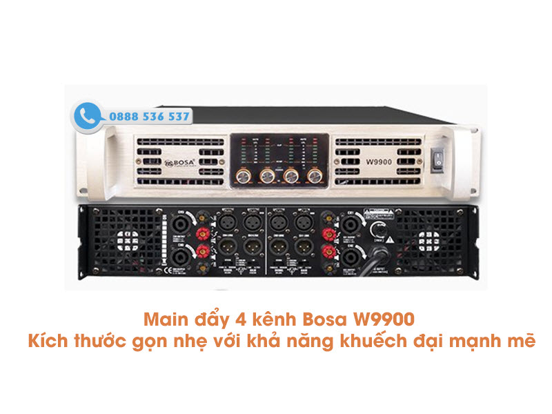 Main đẩy 4 kênh Bosa W9900