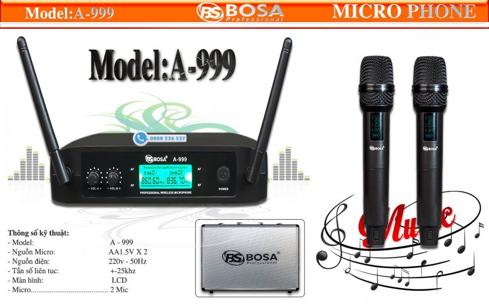 MICRO KARAOKE BOSA A999