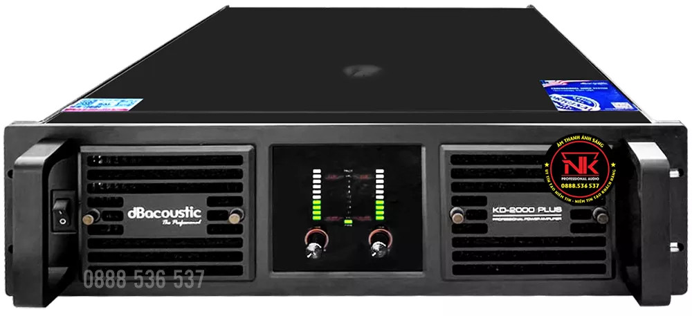 Cục Đẩy Công Suất dB acoustic KD2000 PLUS tặng chia nguồn cao cấp