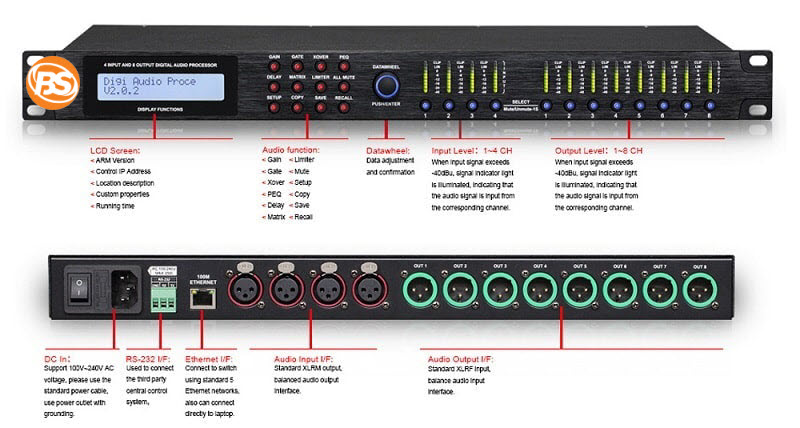 BỘ XỬ LÝ ÂM THANH DRIVERACK BOSA DL4.8